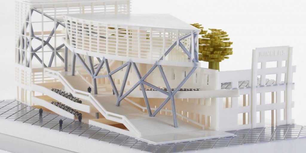 PolyJet support architectural model